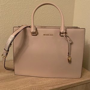 New Michael Michael Kors Sutton Md Gusset Satchel